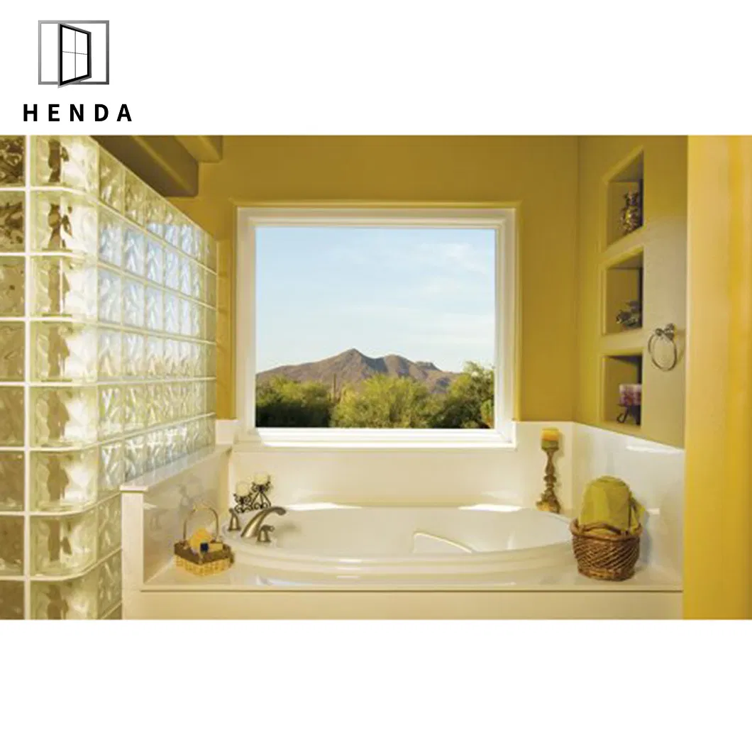 Double Glazing Soundproof Aluminum Fixed Swing Tilt Turn Window with Mosquito Nets Picture Window