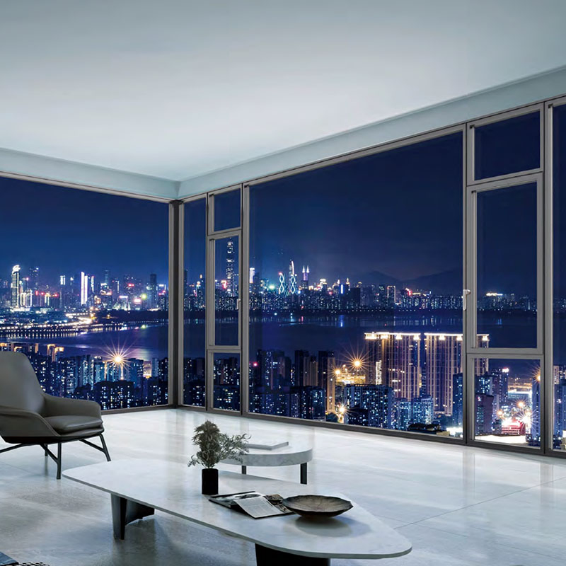 High Quality Factory Direct Sale Customizable Modern Fashion Design Soundproof Aluminium Casement Double Glazing Metal Custom Glass Window