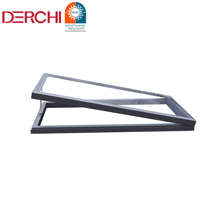 Aluminum Double Glass Skylight Roof Pivot Windows Designs