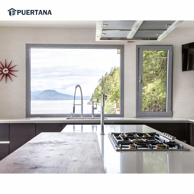 Foshan Manufacturer Supplier Aluminium Bow Bay Double Insulation Glass Casement Bay Window