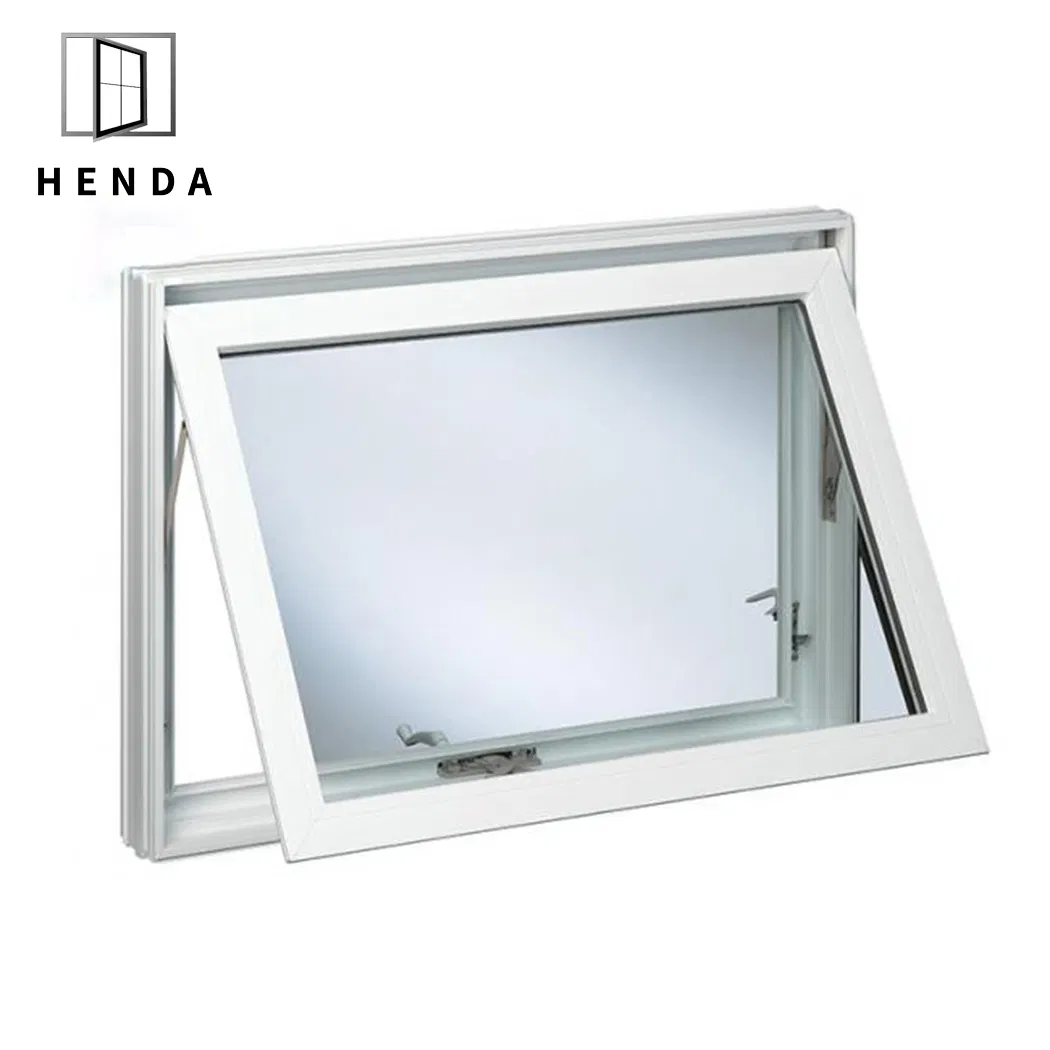 Heat Insulated Double Glazing Bow Bay Awning Swing Casement French Sliding Aluminum Awning Window with Fly Mesh