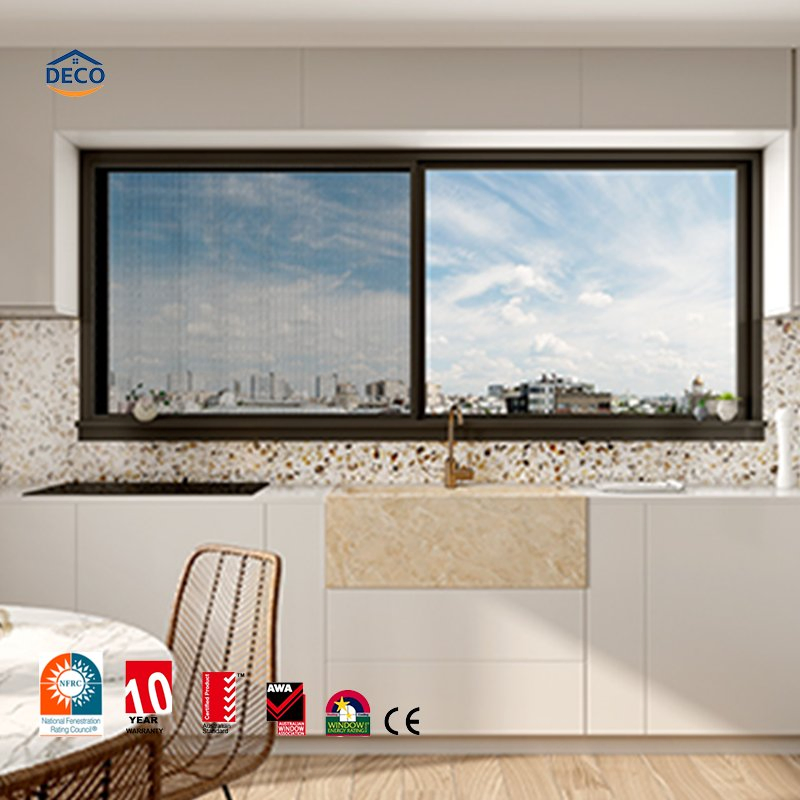 Beautiful Insulated Glass Soundproof Aluminum Windows for Building Double Glazing Insulated Glass Aluminum Windows Casement Windows