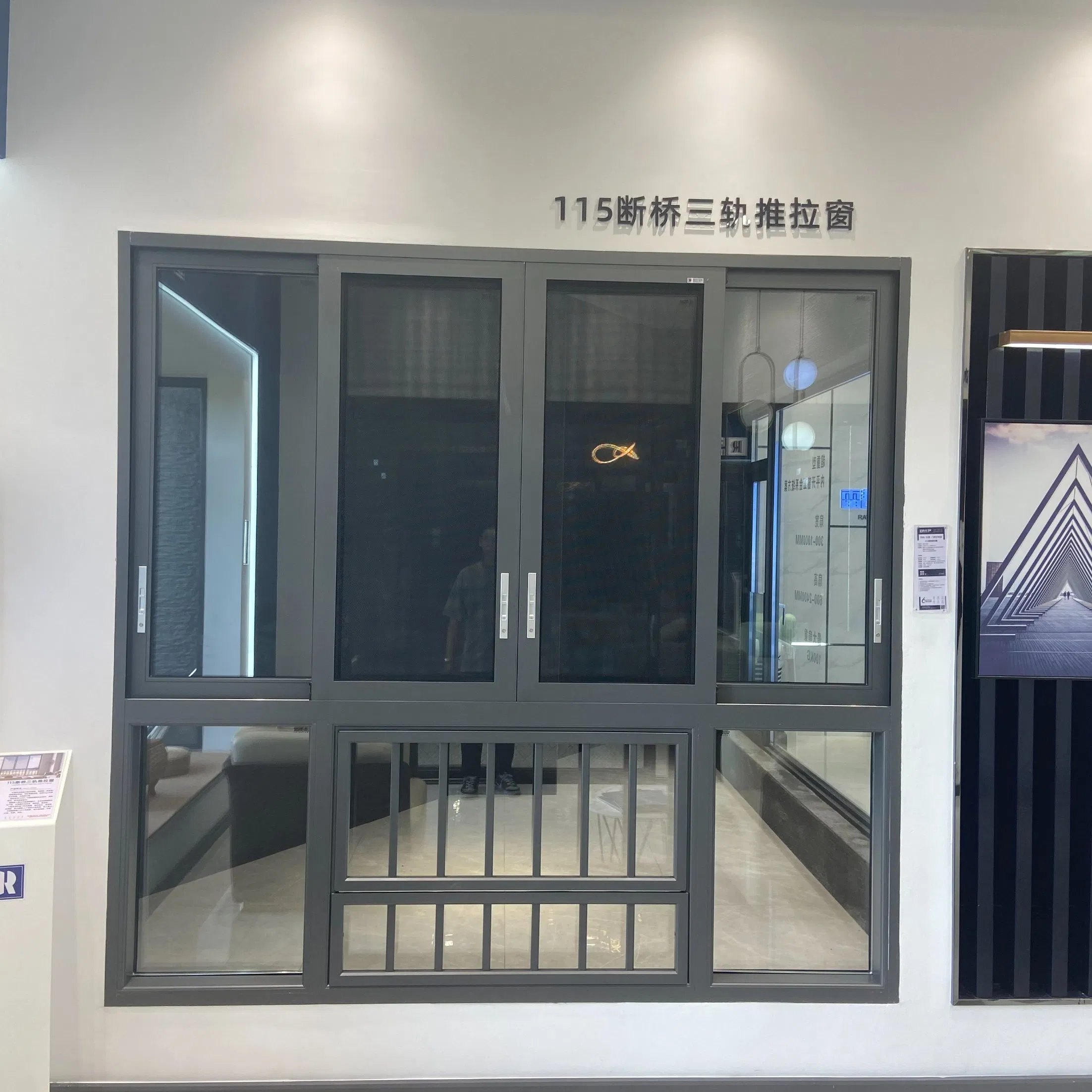 Australian Standard Awning Thermal Double Glazed Hurricane Impact Aluminum Sliding Window