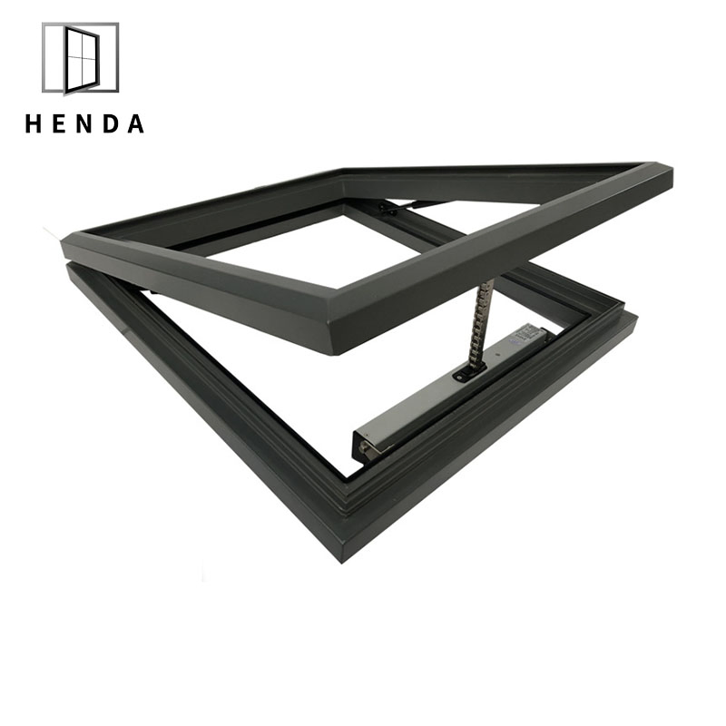 Custom Made Cheap Commercial Sloping Roof Hopper Window Skylight Commercial Sloping Window