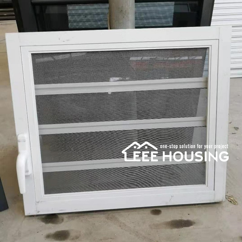 Factory Direct Supply Inbuilt Security Hurricane-Proof Aluminum Glass Louvered Window with Removable Screen, Jalousie Louvre