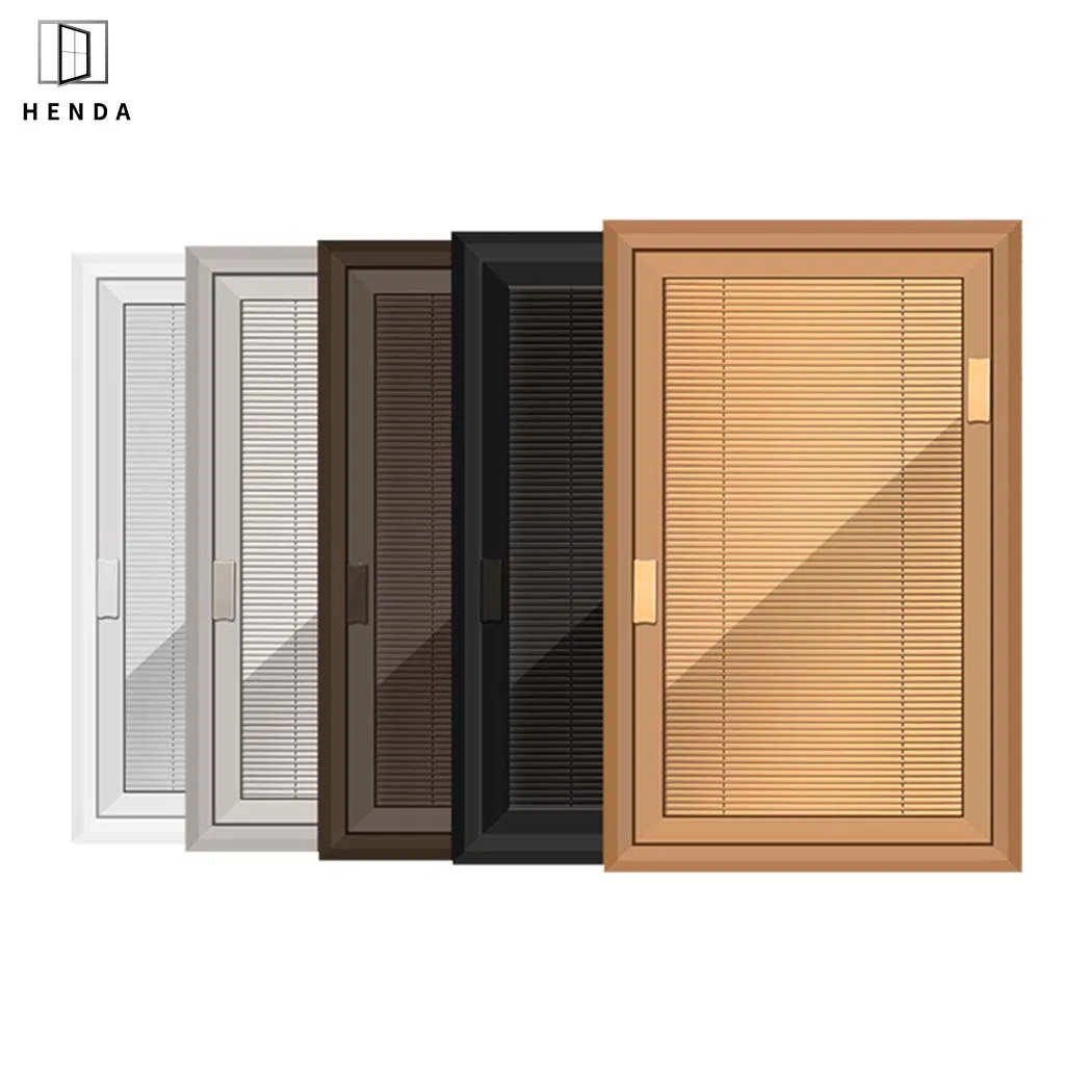 China Factory Supply Inbuilt Security Jalousie Louvre Windows with Aluminum Adjustable Glass Louver Shutter for Residential Project