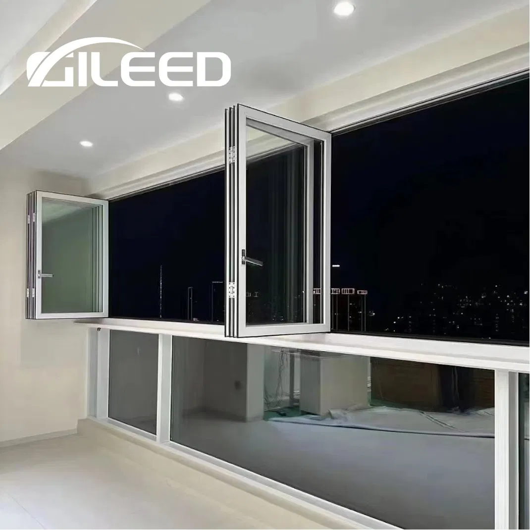 Modern High Quality Aluminium Bifold Patio Window Double Glazed Heat Insulation for Sale