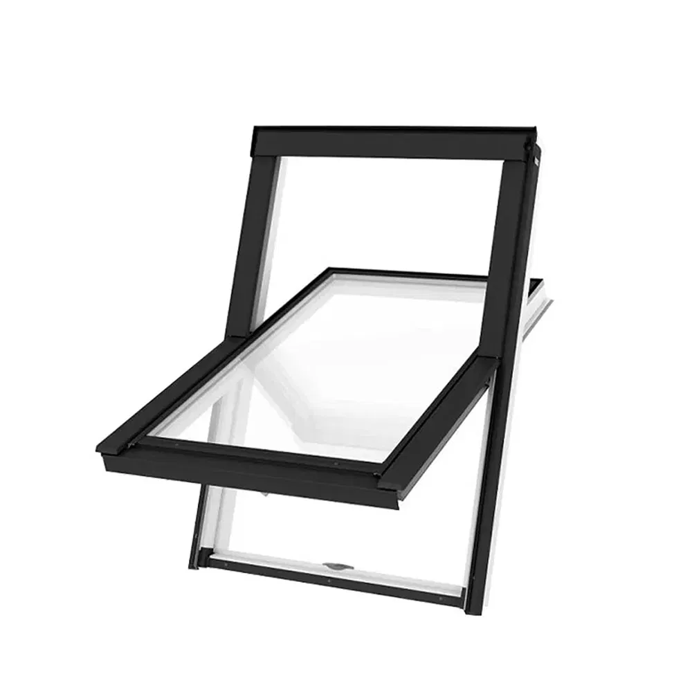 Double Glazing Thermal Break EPDM Sealing System Aluminum Pivot Window