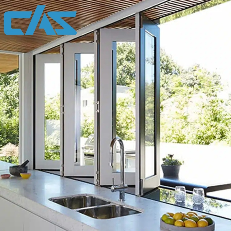 Premium Commercial Aluminum Folding Bifold Glass Window for Homes