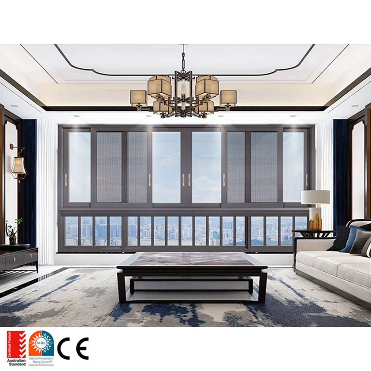 Soundproofing Window Fixed Glass Window Bay and Bow Window