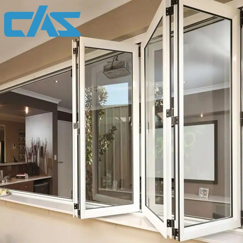 Premium Commercial Aluminum Folding Bifold Glass Window for Homes