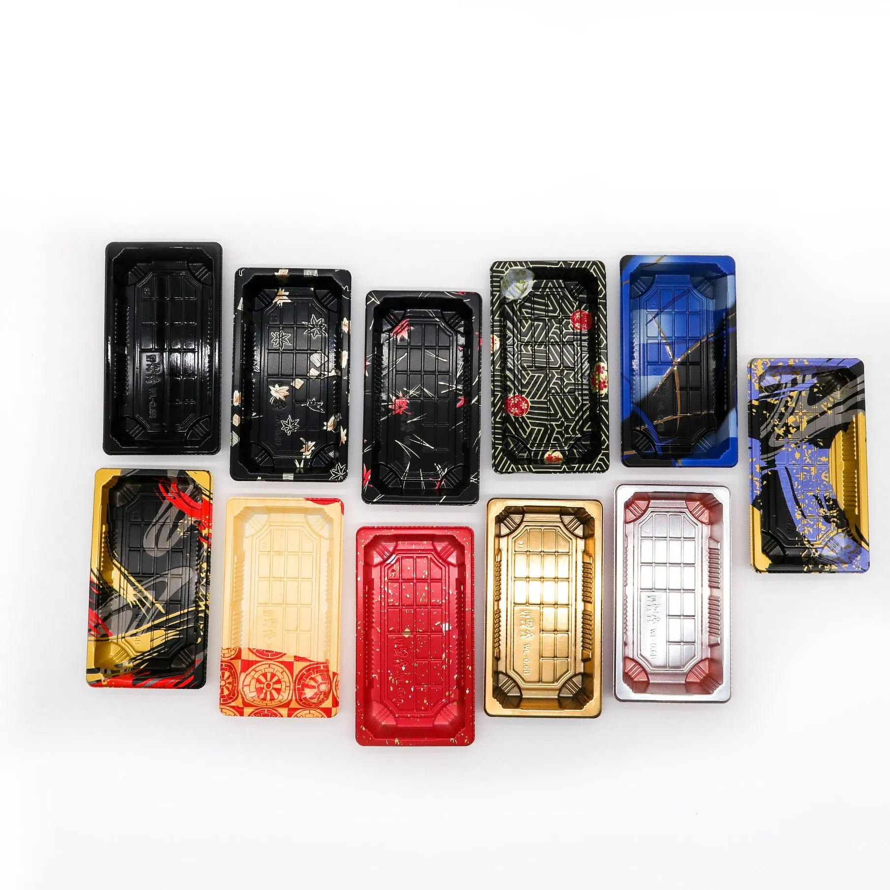 Sushi Square Kraft Biodegradable Disposable Food Packaging Box Handle Stamping for Sushi Salad Sandwich Noodle