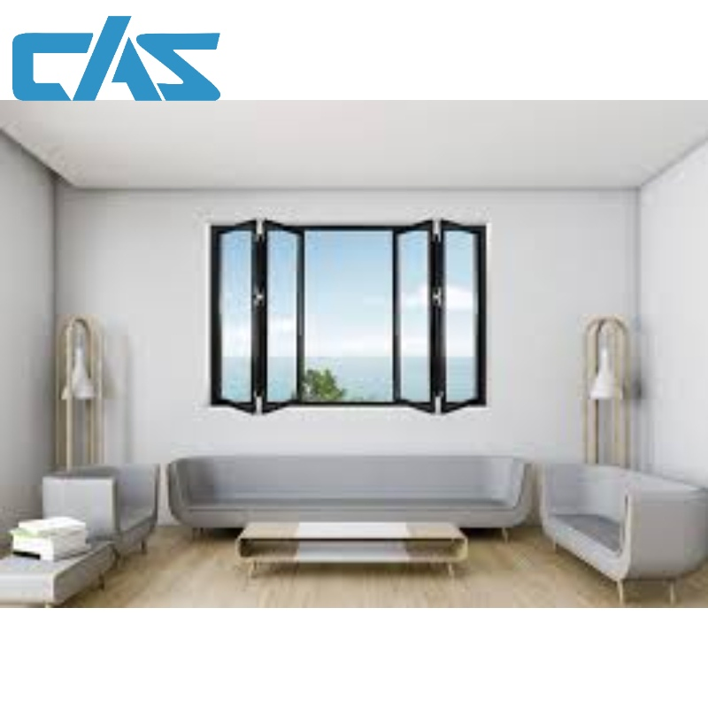 Exterior Bi Folding Window Folding Glass Window Aluminium Alloy Bifold Windows