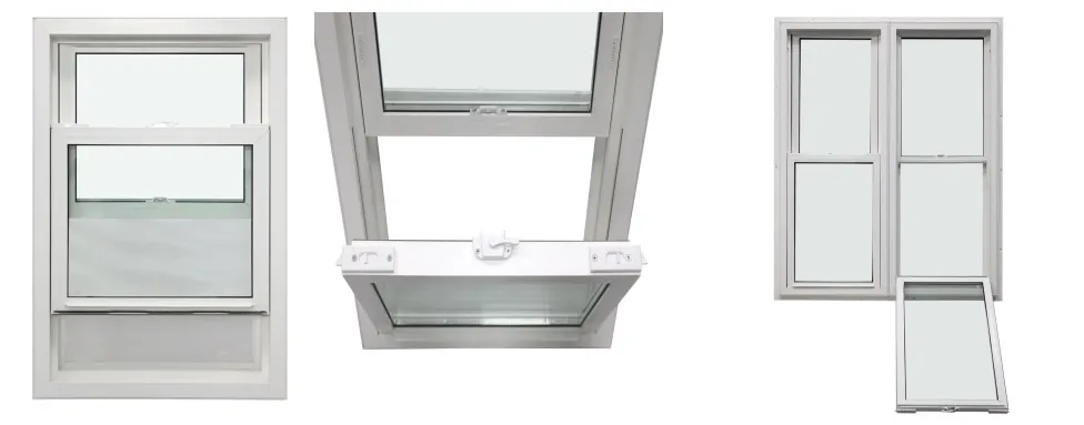Grills Design Double Tempered Glass UPVC Sliding Window
