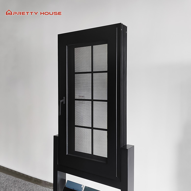 Modern Designs Aluminum Casement Window Triple Glazed Double Glazed for House