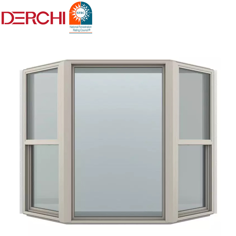 House Double Glazed Bay Windows Hurricane Impact Aluminum Bow Windows