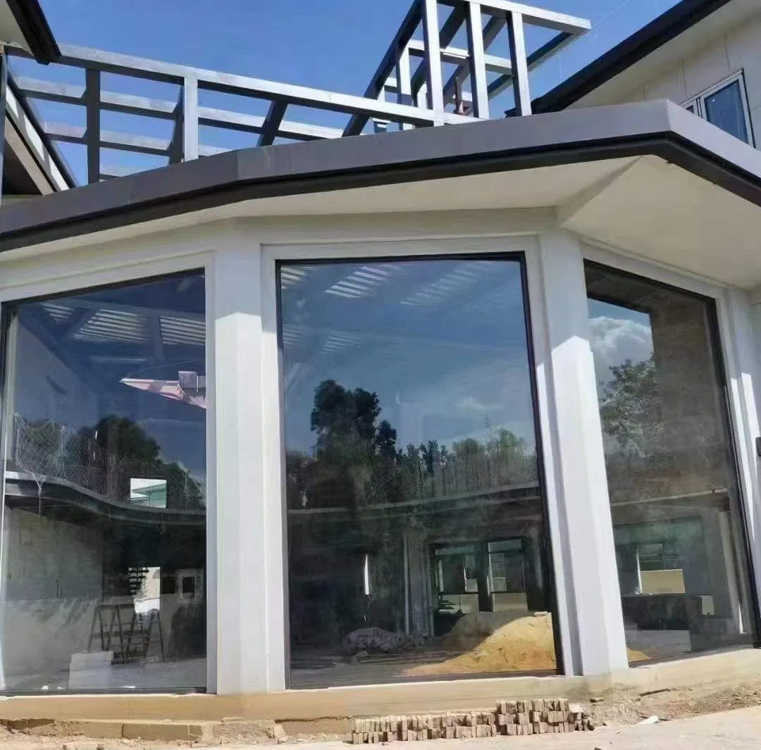 Energy Saving Powder Coating Aluminum Aluminium French Picture Window with Double Triple Glass Fixed Glass for Villa Hotel Balcony Patio