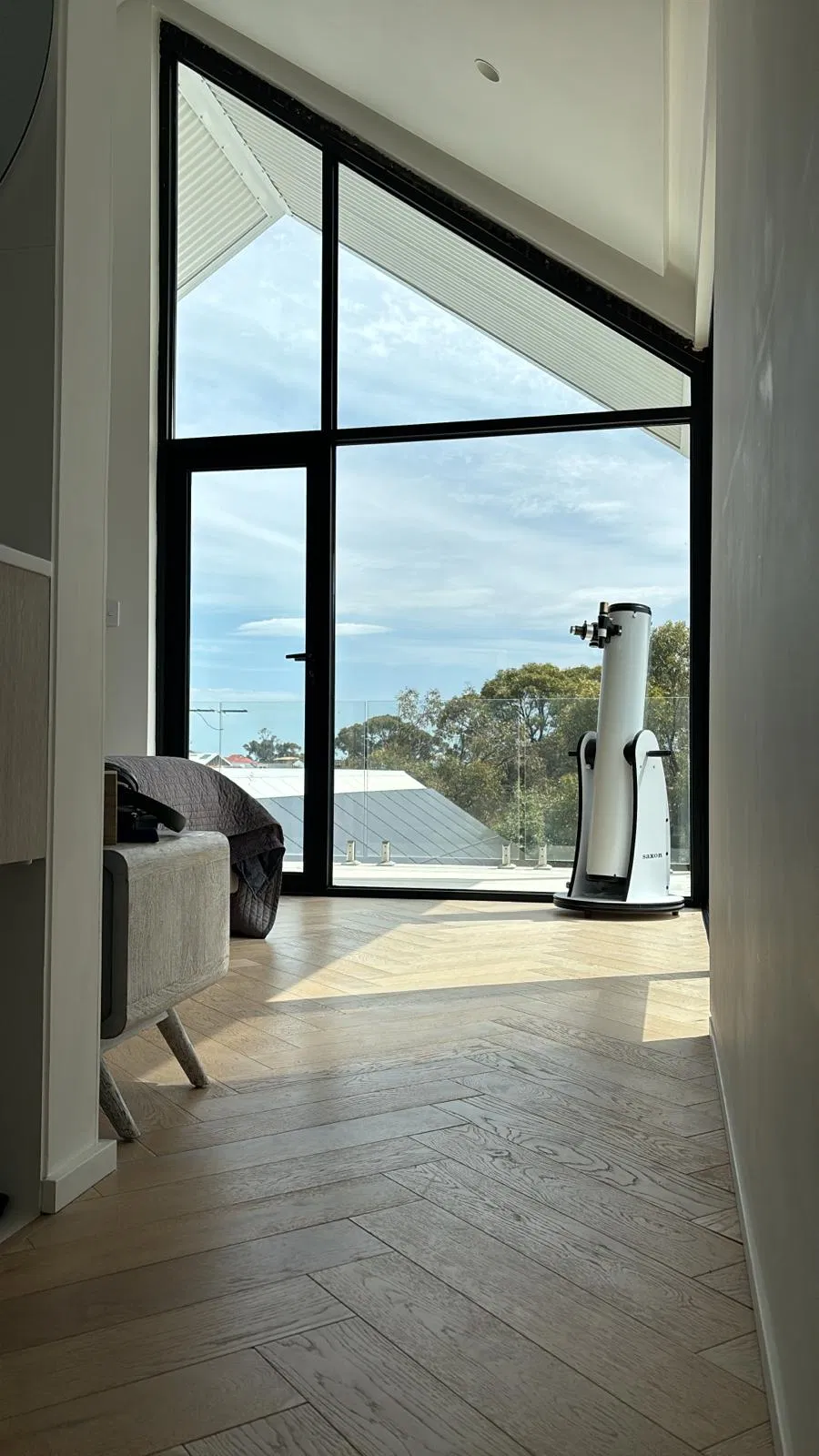 Aluminum Frame Big Fixed Picture Window Customize Double Tempered Glazing Window