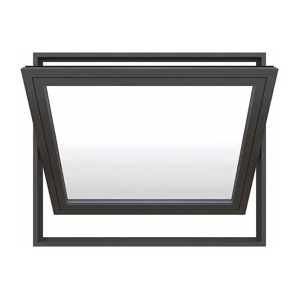 Well-Made Aluminum 1.8mm Profile Thickness Pivot Casement Window