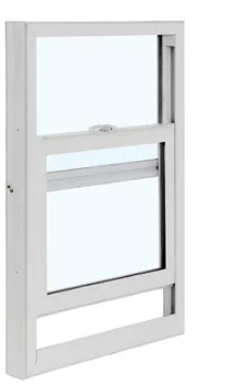White PVC Frame Vinyl Double Hung Windows Double Tempered Glazed Vertical Sliding Window with Screen