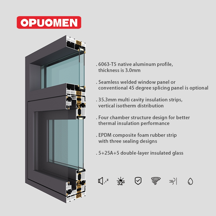 High-Performance Soundproof Casement Windows with Double Glazing Technology