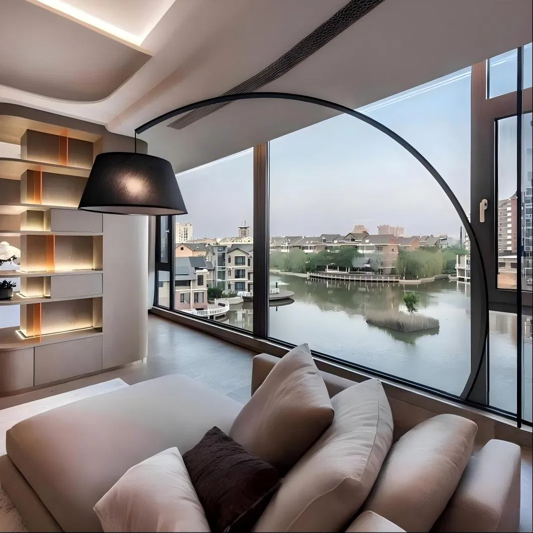 Premium Large Double Glazed Glass Windows in Aluminium for a Luxury Experience Waterproof Fixed Glass Picture Windows