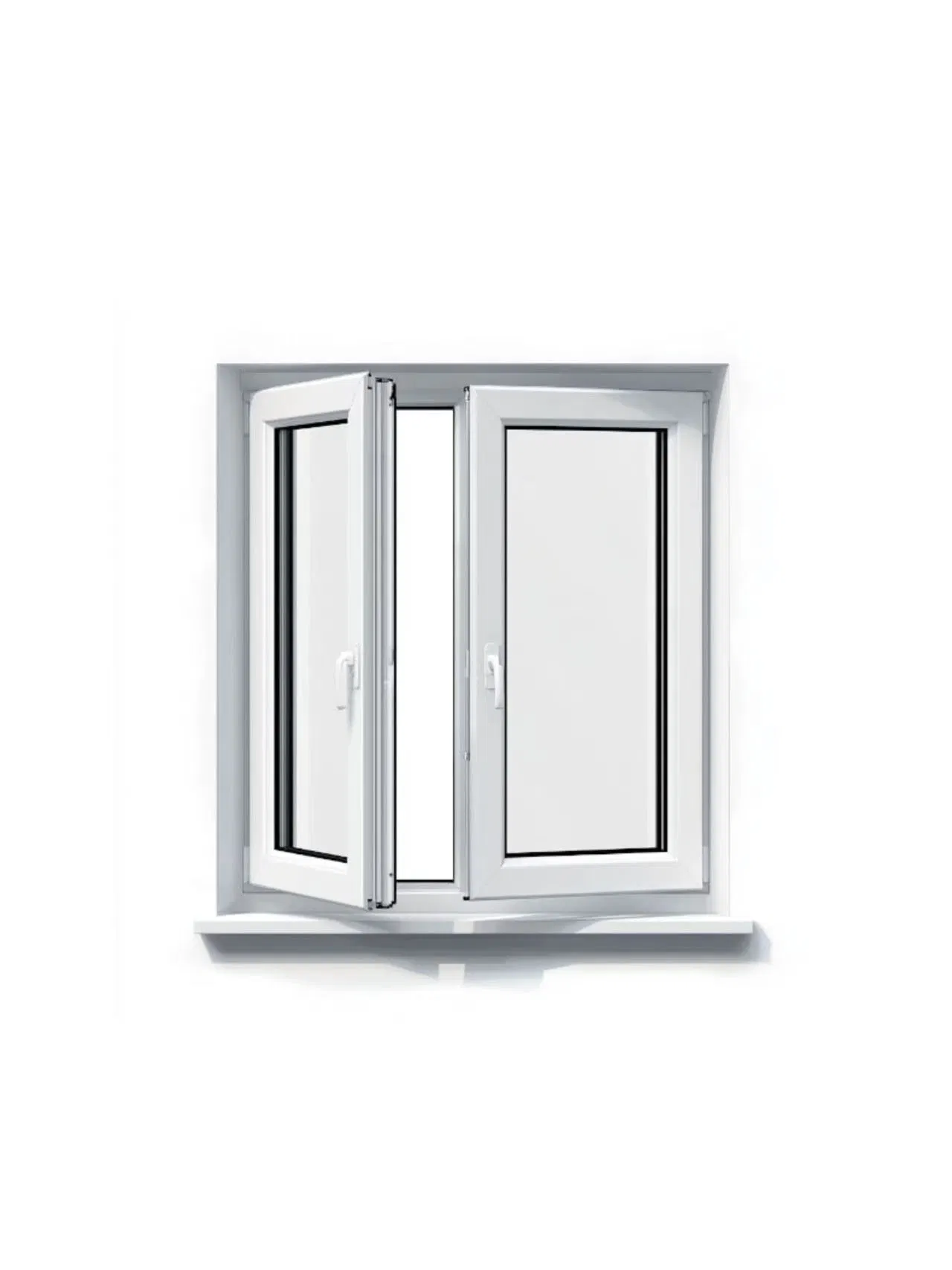 PVC/UPVC Window Single Durable Soundproof New Design and Aluminum Window Single Double Hung/Sliding in Modern Design