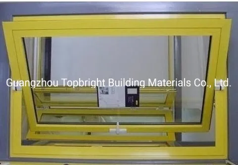 Aluminium Frame Vertical Pivot Window with Tempered Glass