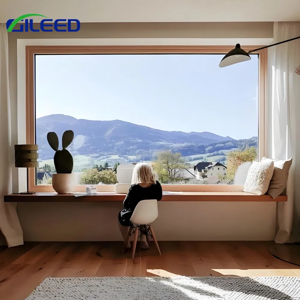 Aluminum Sound Proof Panoramic Window Big Glass Fixed Window Good View Picture Window