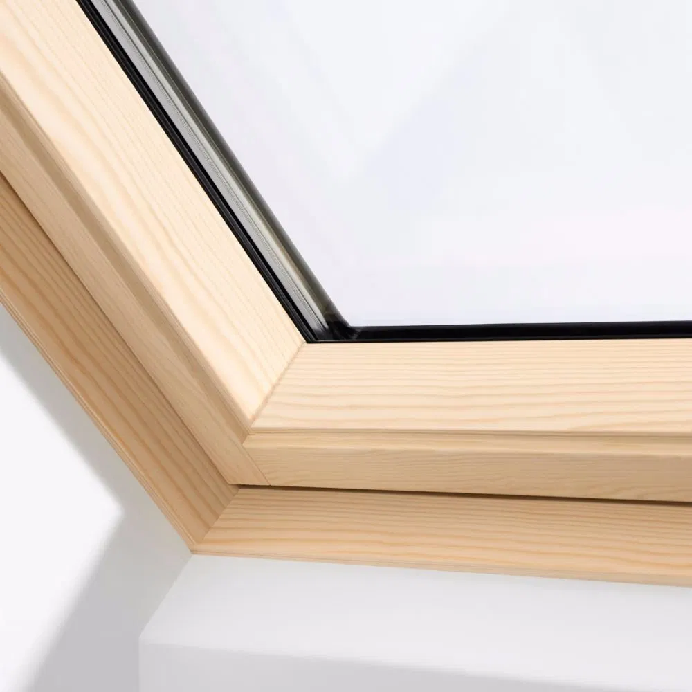 Golden Pivot Windows Revolved Open Low E Glass for Roof Using