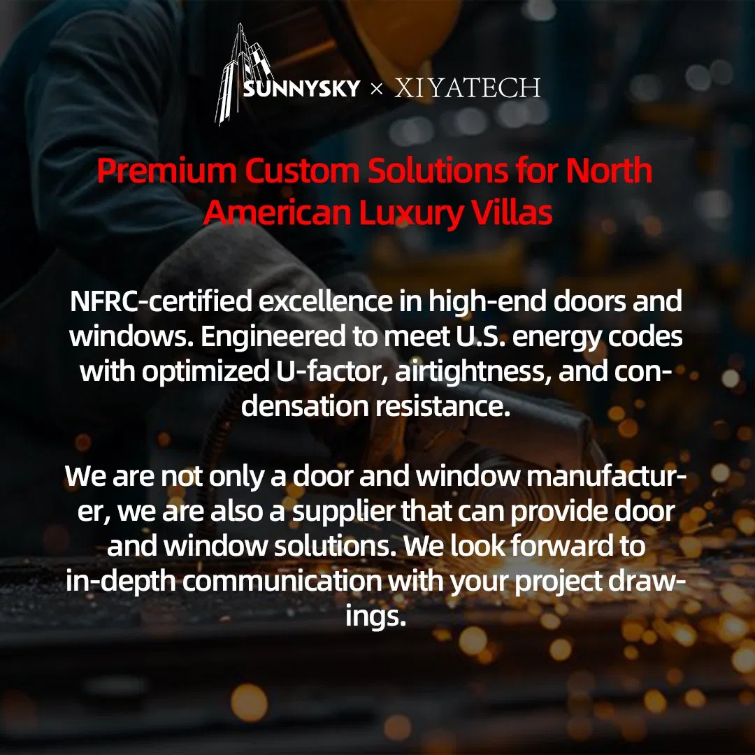 Patio Courtyard Exterior Aluminum Thermal Break Half Moon Round Arch Frame Windows