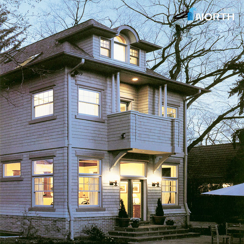 Quality Single Hung Double Hung Vertical Sliding Thermal Break Aluminum and Aluminum-Clad Wood Windows Low Price Manufacturer