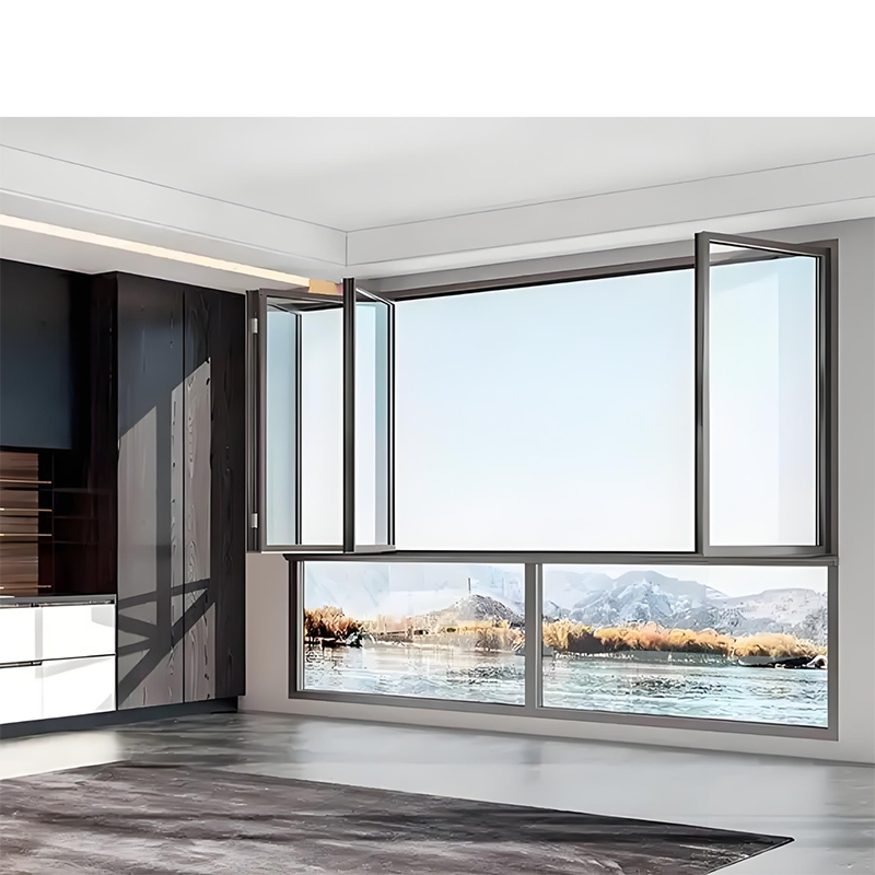 Customized High Quality Tempered Glass Bifold Window Aluminum Bi-Folding Window for House