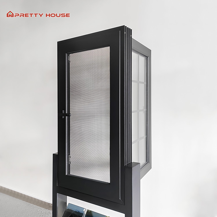 Modern Designs Aluminum Casement Window Triple Glazed Double Glazed for House