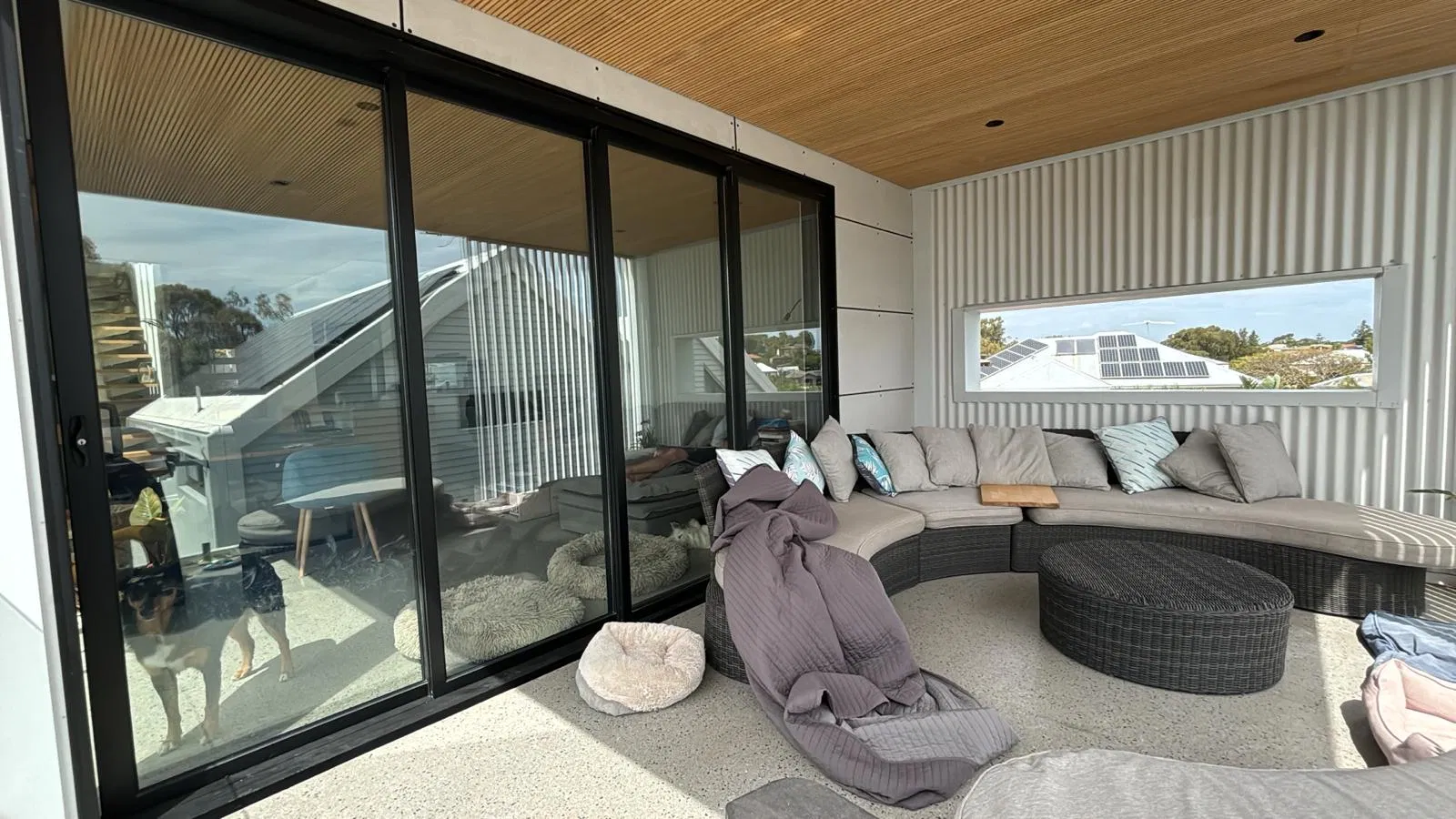 Aluminum Frame Big Fixed Picture Window Customize Double Tempered Glazing Window