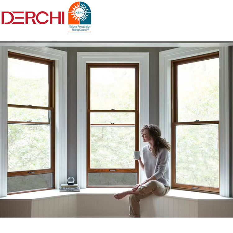 House Double Glazed Bay Windows Hurricane Impact Aluminum Bow Windows