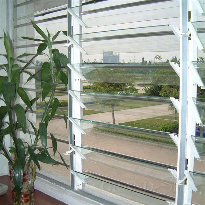 Cbmmart Adjustable Blades Glass Jalousie Louvre Window Manual Automatic
