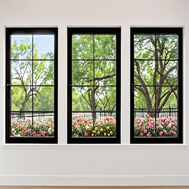 Custom Nfrc Certification Double Glazed Thermal Break Aluminum Windows French Casement Window
