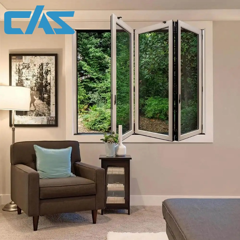 Exterior Bi Folding Window Folding Glass Window Aluminium Alloy Bifold Windows