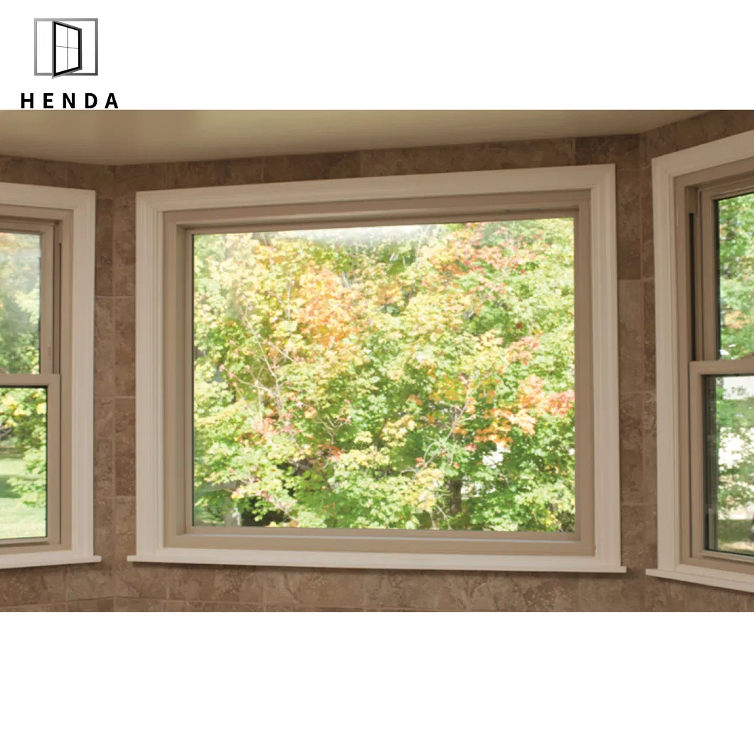 Double Glazing Soundproof Aluminum Fixed Swing Tilt Turn Window with Mosquito Nets Picture Window