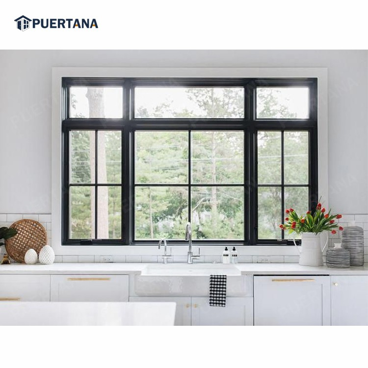 Foshan Manufacturer Supplier Aluminium Bow Bay Double Insulation Glass Casement Bay Window