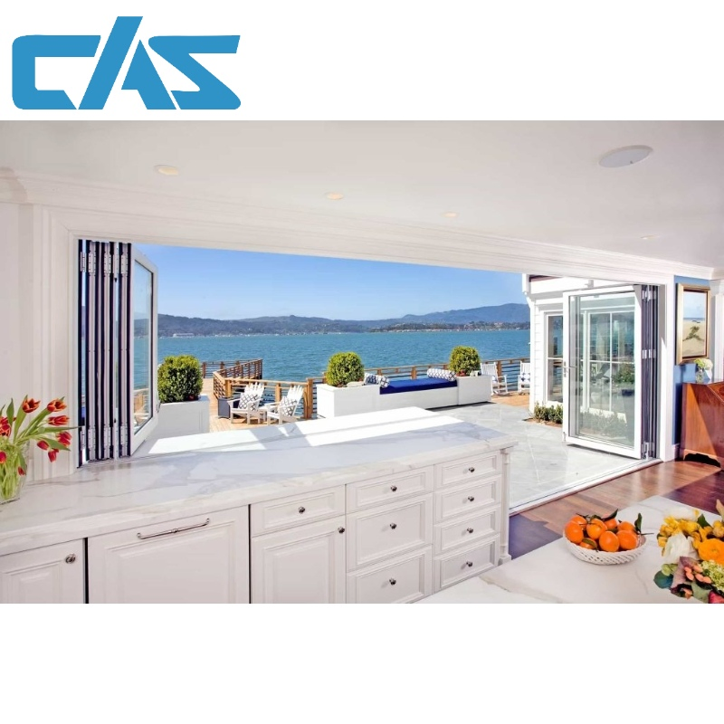 Premium Commercial Aluminum Folding Bifold Glass Window for Homes
