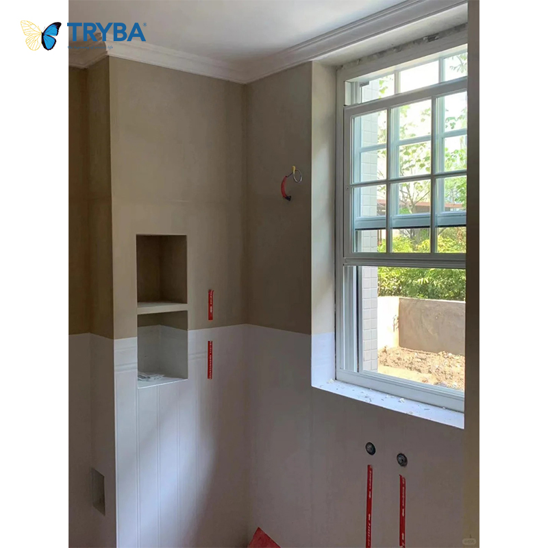 American Style Double Glazed Aluminum Single Double Hung Windows for Villa