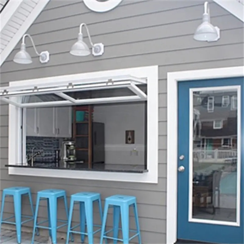 High Quality Aluminum Tempered Glass Bifold Window Folding Windows