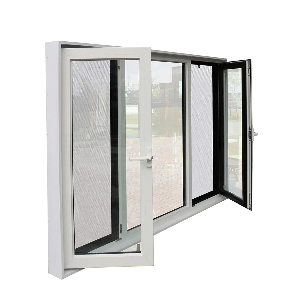 Top Strength Home Pivot Casement Window High Quality Broken Bridge Aluminum Glass Windows