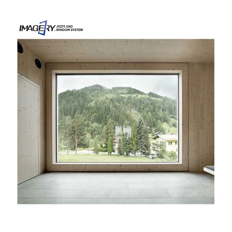 Thermal Break Picture Windows Interior Soundproof Glass Aluminum Fixed Windows