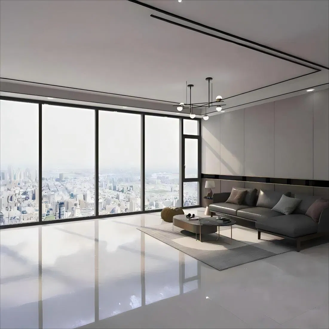 Premium Large Double Glazed Glass Windows in Aluminium for a Luxury Experience Waterproof Fixed Glass Picture Windows