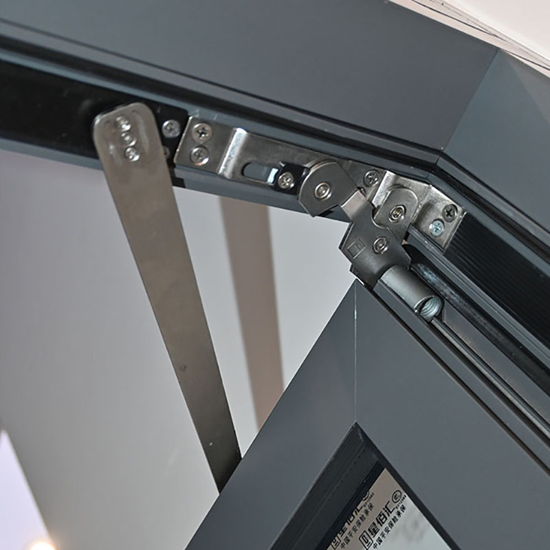 Aluminum Black French Bay/Awning/Bow Windows with Double Tempered Glass