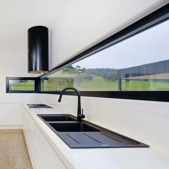 Aluminum Sound Proof Panoramic Window Big Glass Fixed Window Good View Picture Window