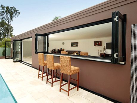 Foshan Factory Price Thermal Break Aluminum Windows and Doors for Building Folding Windows Bifold Window Building Material Home Decoration for Kitchen Balcony